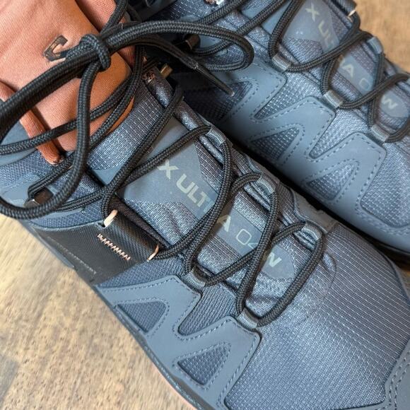 Salomon Women’s X Ultra 4 Gore-Tex GTX Hiking Trail Boot Ebony/Mocha Size 10.5 - Picture 9 of 11